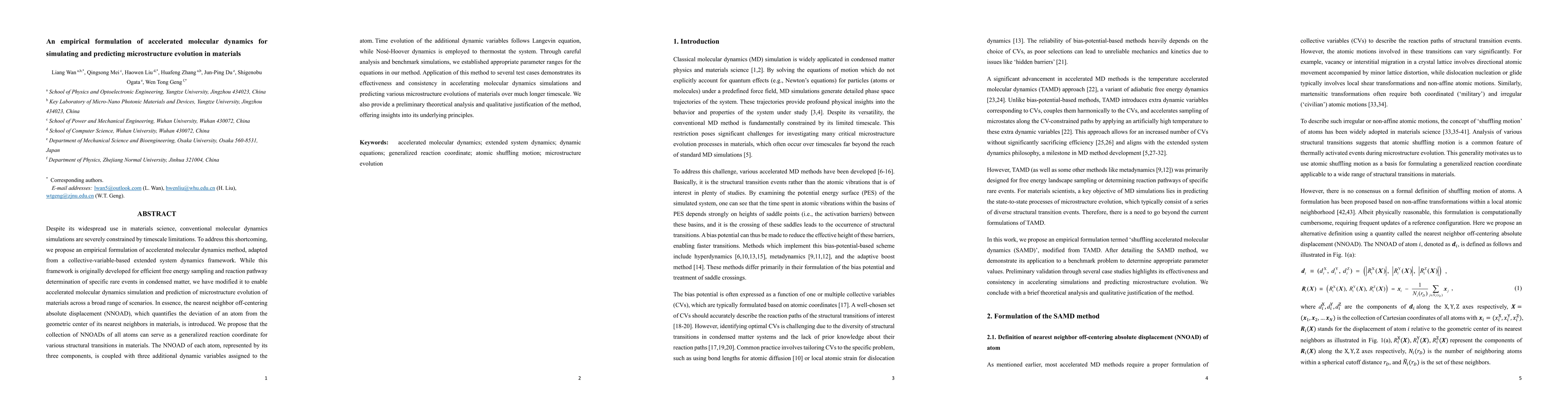 Thumbnail for An empirical formulation of accelerated molecular dynamics for
  simulating and predicting microstructure evolution in materials