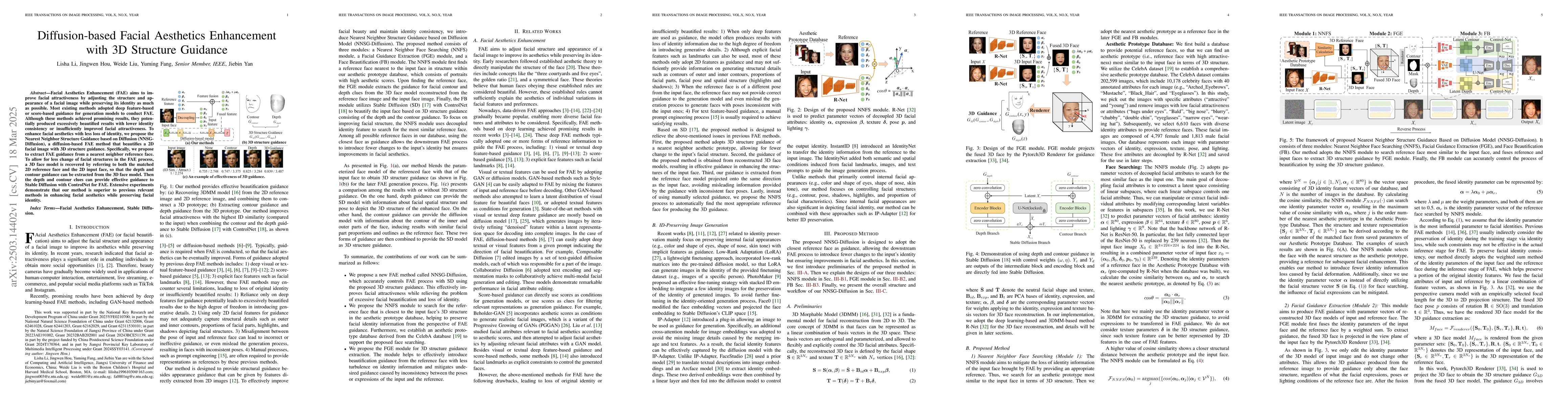 Thumbnail for Diffusion-based Facial Aesthetics Enhancement with 3D Structure Guidance