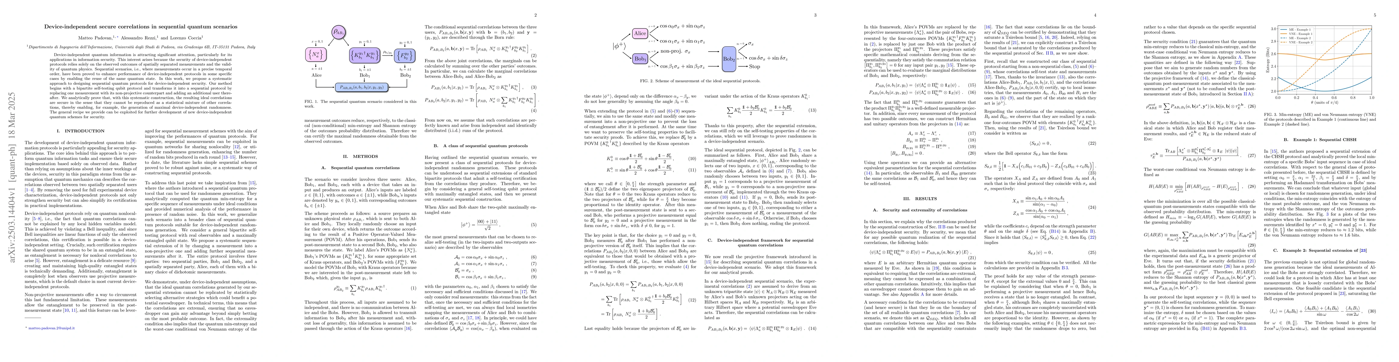 Thumbnail for Device-independent secure correlations in sequential quantum scenarios
