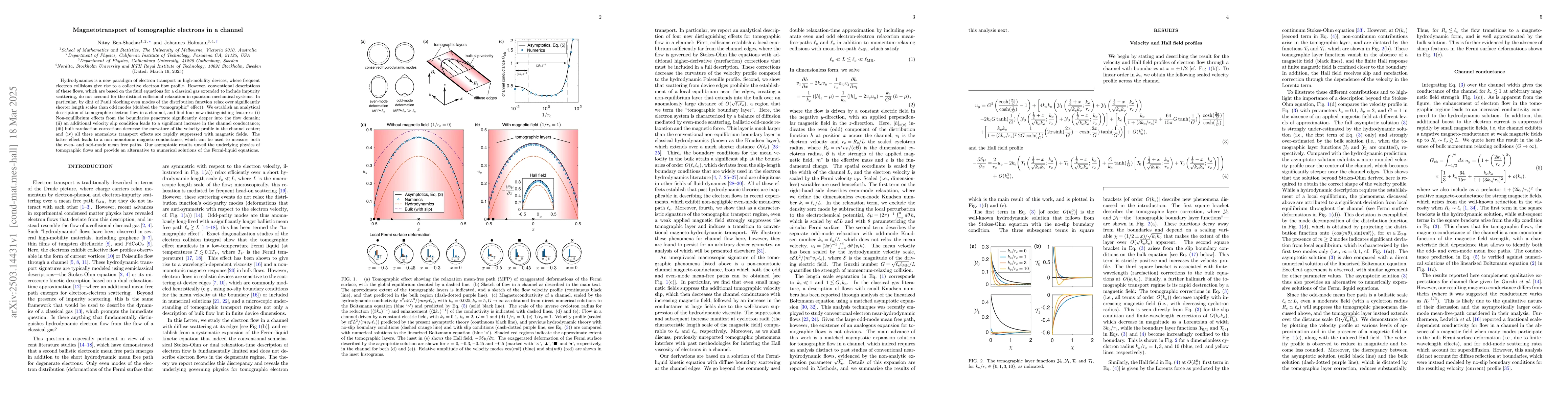Thumbnail for Magnetotransport of tomographic electrons in a channel