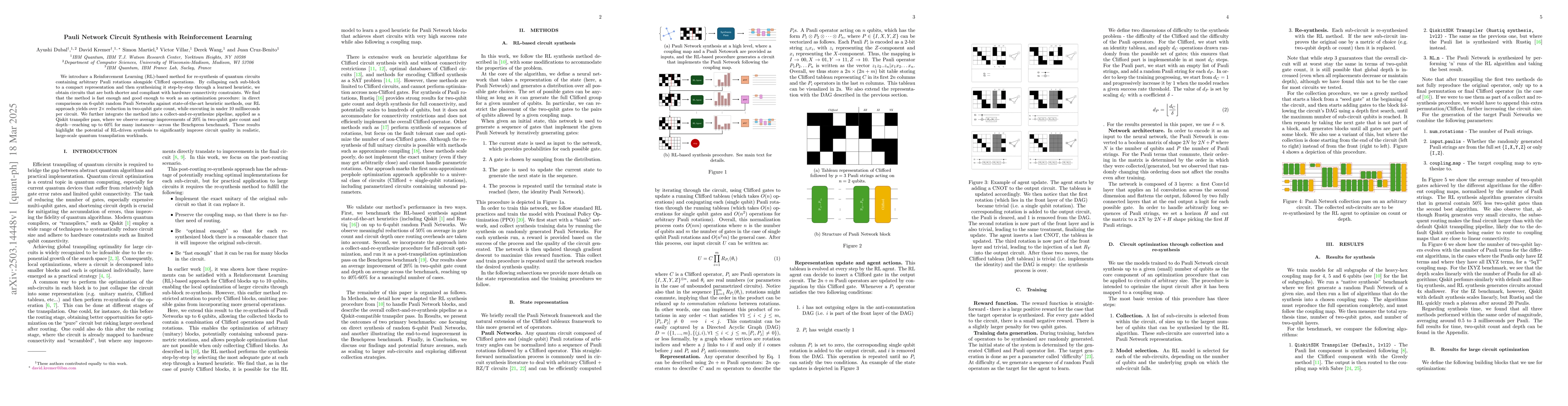 Thumbnail for Pauli Network Circuit Synthesis with Reinforcement Learning