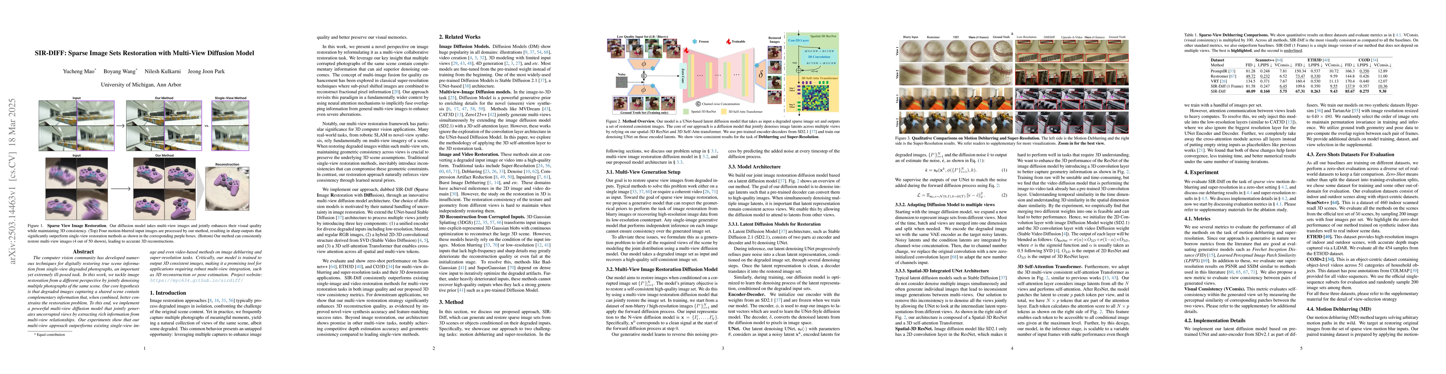 Thumbnail for SIR-DIFF: Sparse Image Sets Restoration with Multi-View Diffusion Model