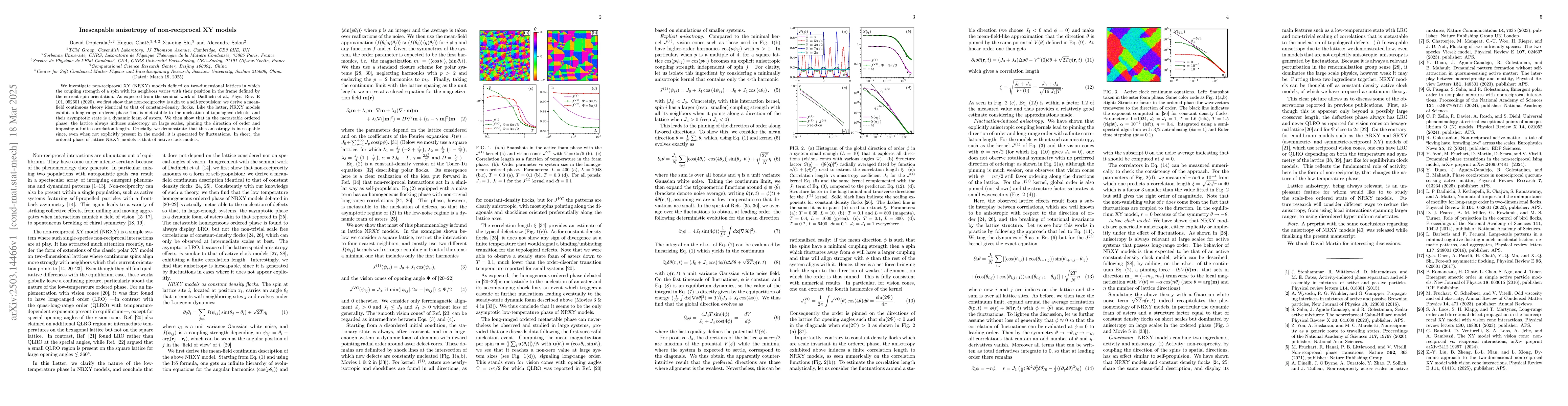 Thumbnail for Inescapable anisotropy of non-reciprocal XY models