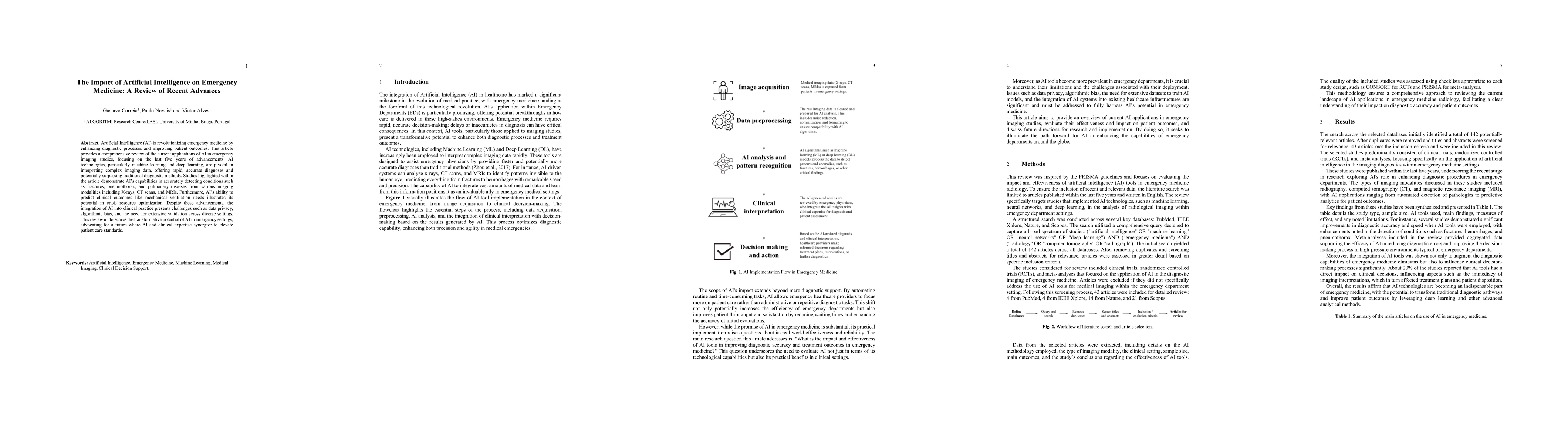 Thumbnail for The Impact of Artificial Intelligence on Emergency Medicine: A Review of
  Recent Advances
