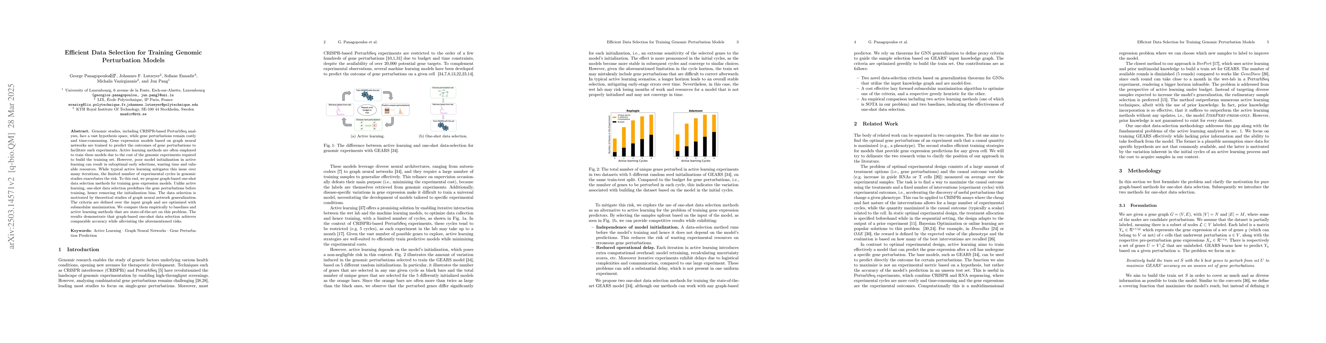 Thumbnail for Efficient Data Selection for Training Genomic Perturbation Models