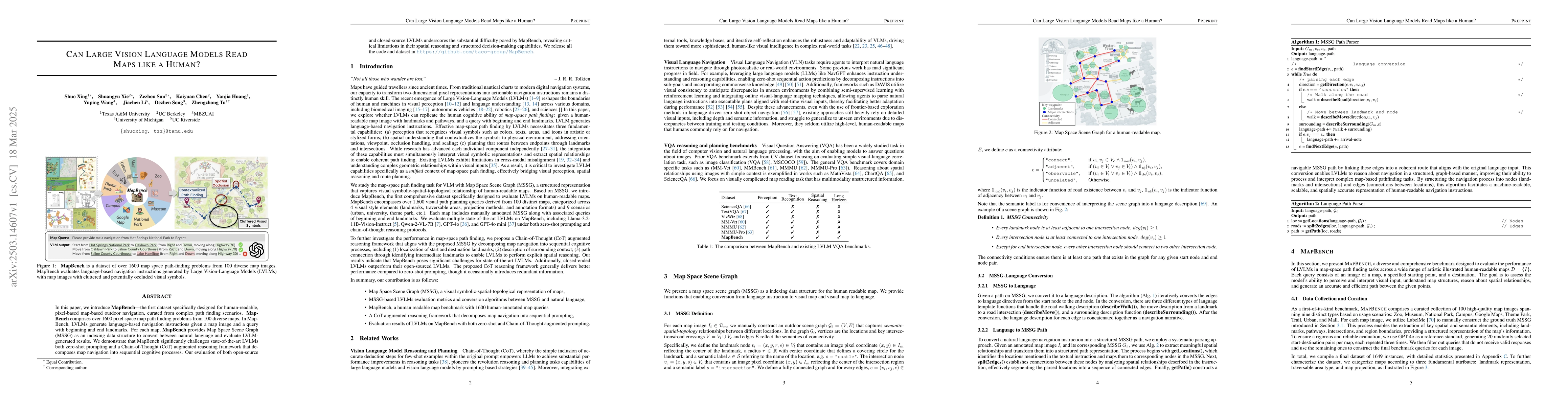 Thumbnail for Can Large Vision Language Models Read Maps Like a Human?