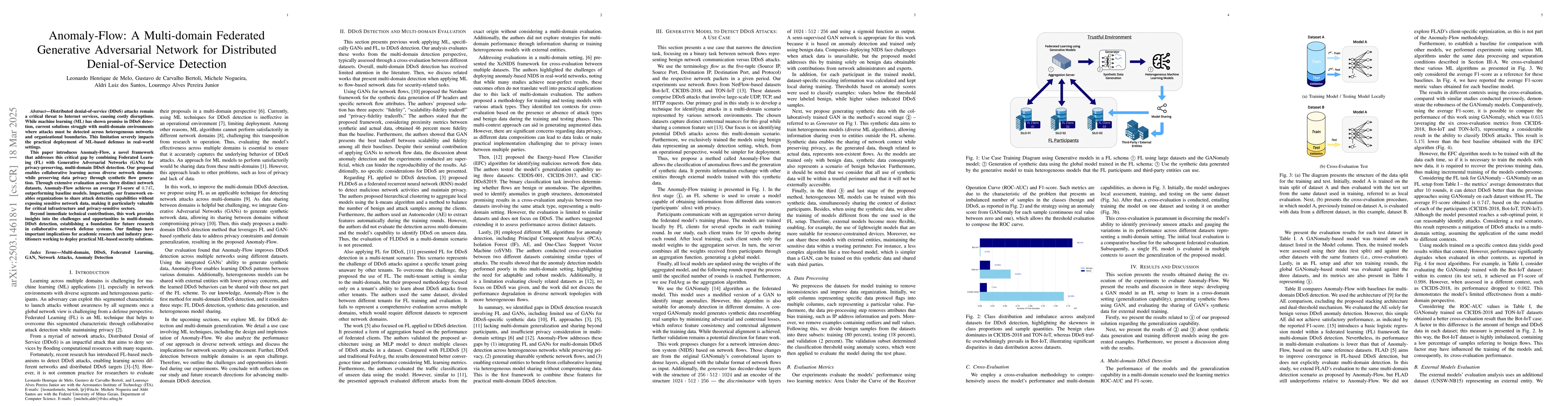 Thumbnail for Anomaly-Flow: A Multi-domain Federated Generative Adversarial Network
  for Distributed Denial-of-Service Detection