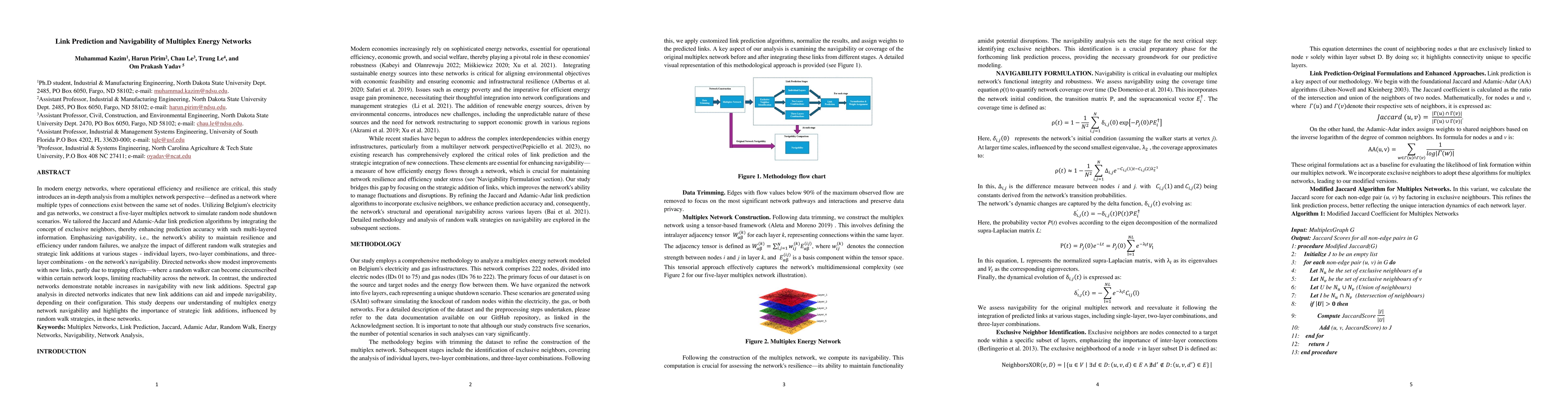 Thumbnail for Link Prediction and Navigability of Multiplex Energy Networks