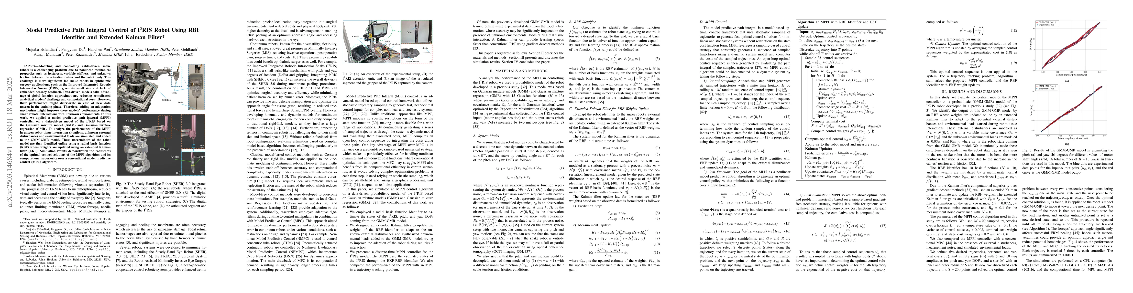 Thumbnail for Model Predictive Path Integral Control of I2RIS Robot Using RBF
  Identifier and Extended Kalman Filter