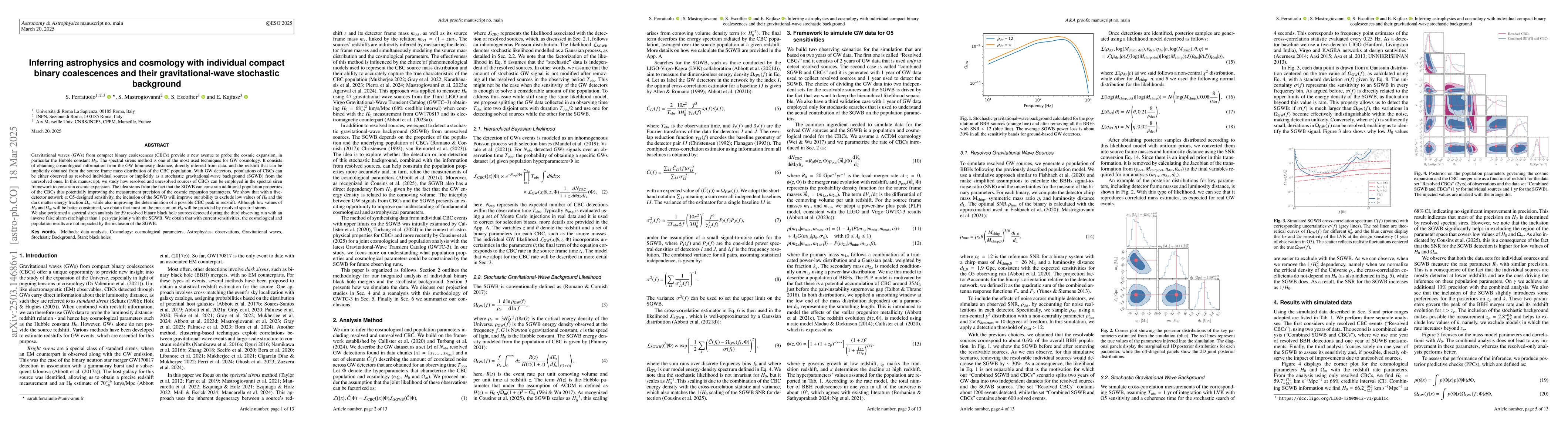 Thumbnail for Inferring astrophysics and cosmology with individual compact binary
  coalescences and their gravitational-wave stochastic background