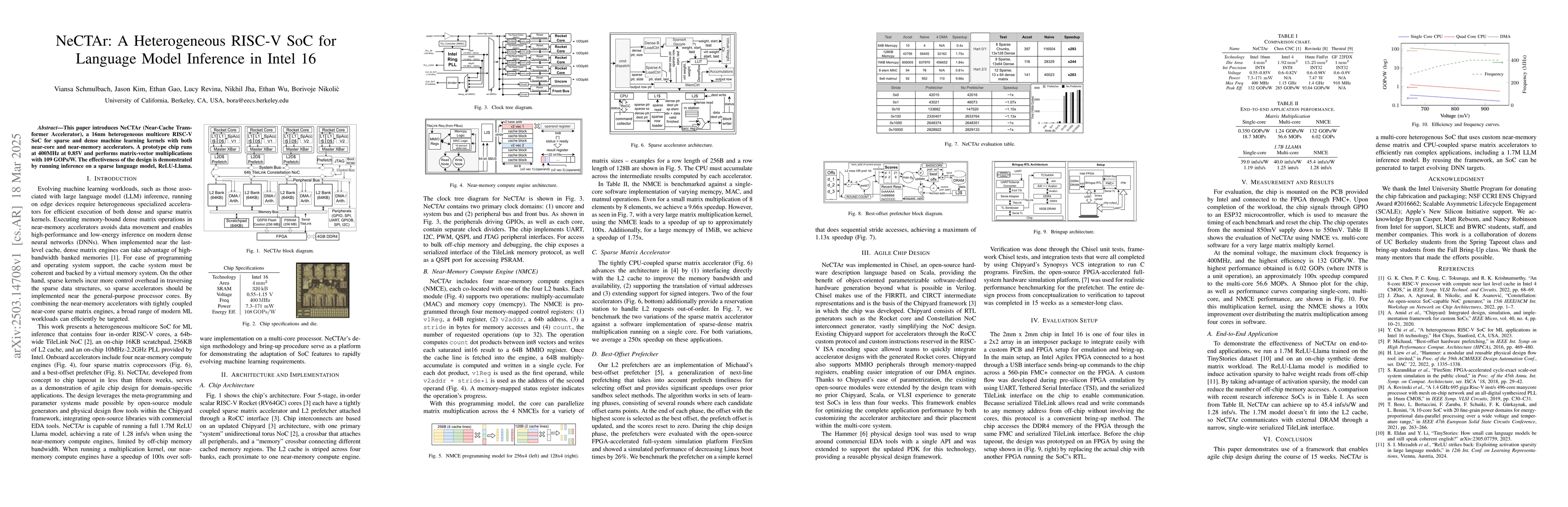 Thumbnail for NeCTAr: A Heterogeneous RISC-V SoC for Language Model Inference in Intel
  16
