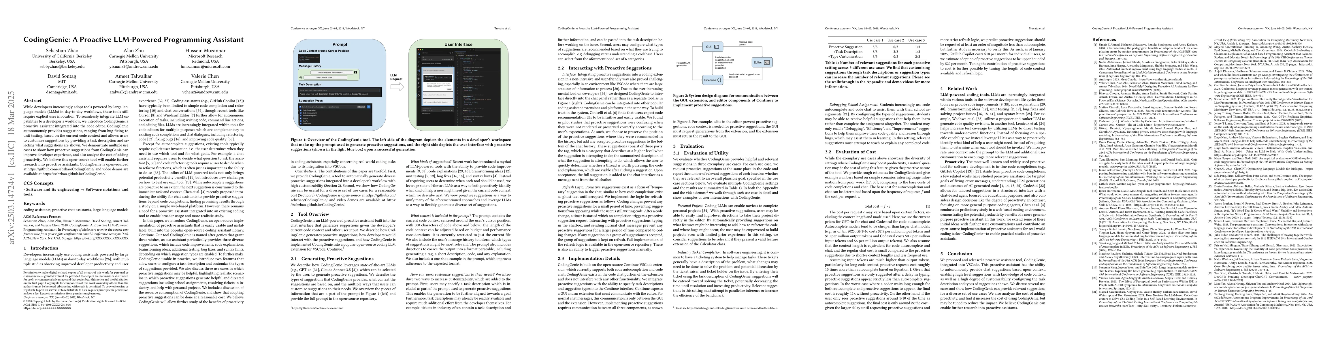 Thumbnail for CodingGenie: A Proactive LLM-Powered Programming Assistant