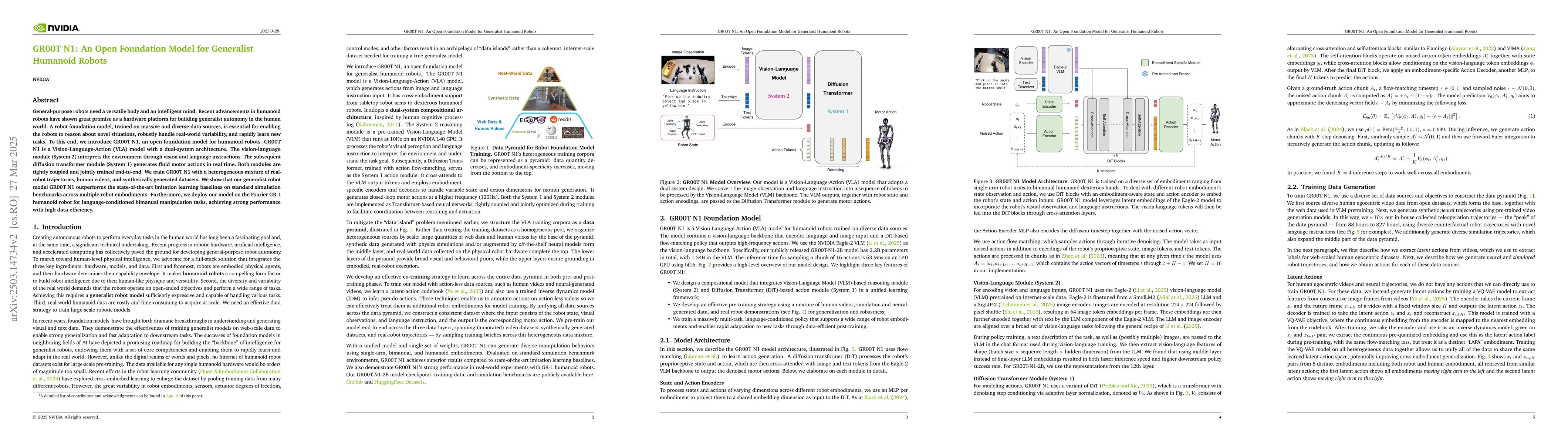 Thumbnail for GR00T N1: An Open Foundation Model for Generalist Humanoid Robots