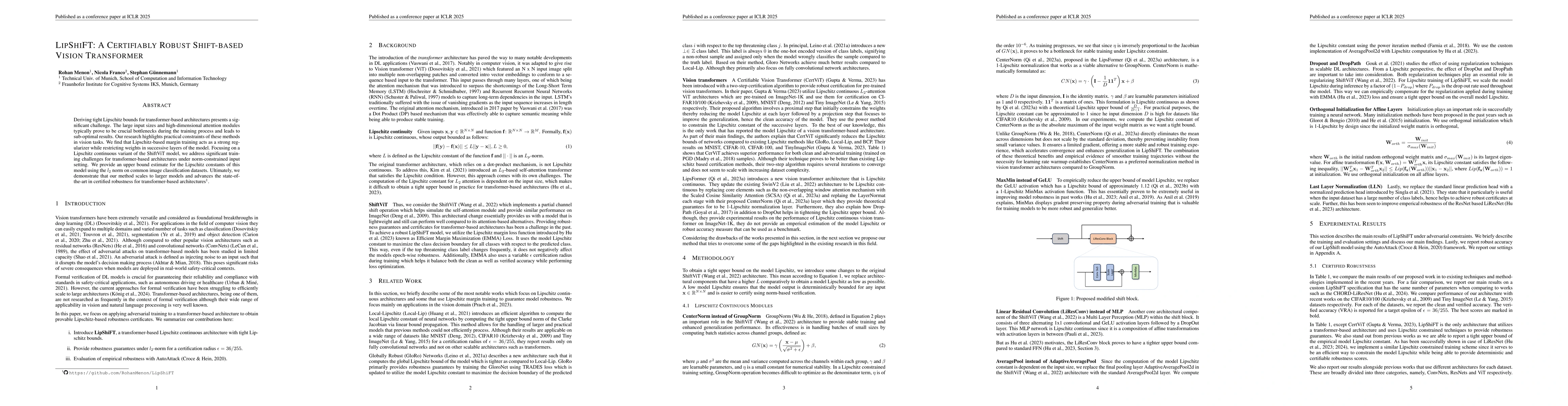 Thumbnail for LipShiFT: A Certifiably Robust Shift-based Vision Transformer