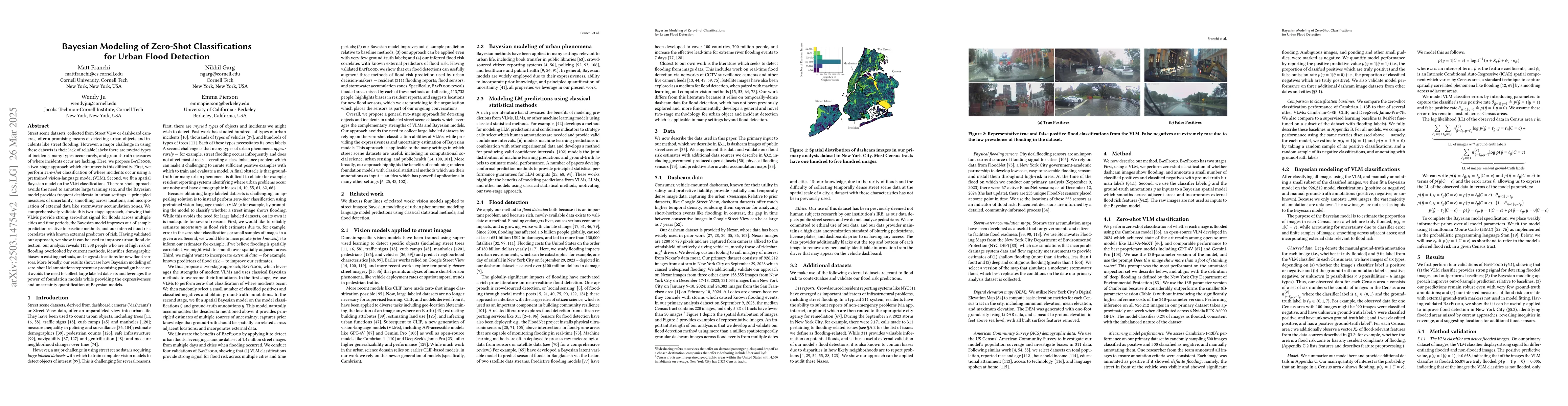 Thumbnail for Bayesian Modeling of Zero-Shot Classifications for Urban Flood Detection