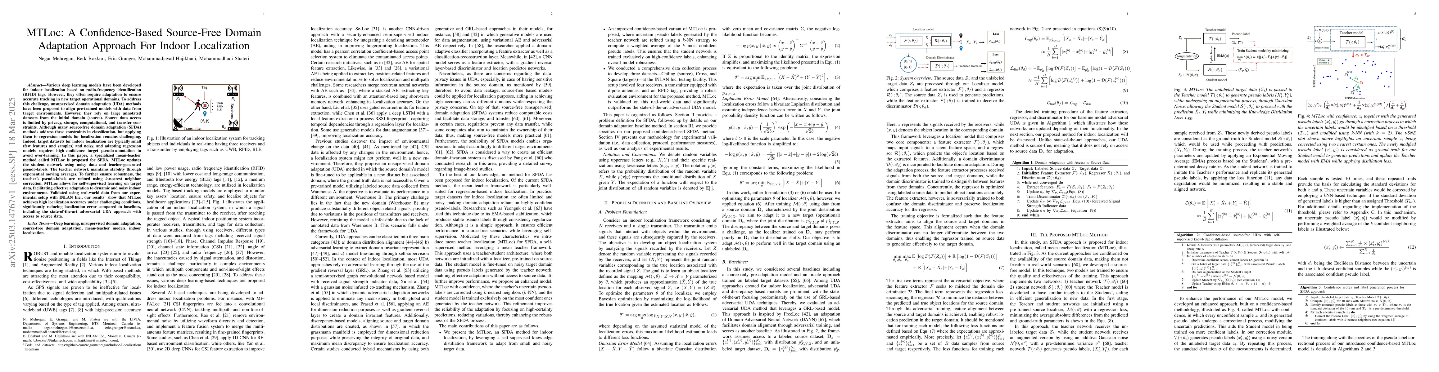 Thumbnail for MTLoc: A Confidence-Based Source-Free Domain Adaptation Approach For
  Indoor Localization