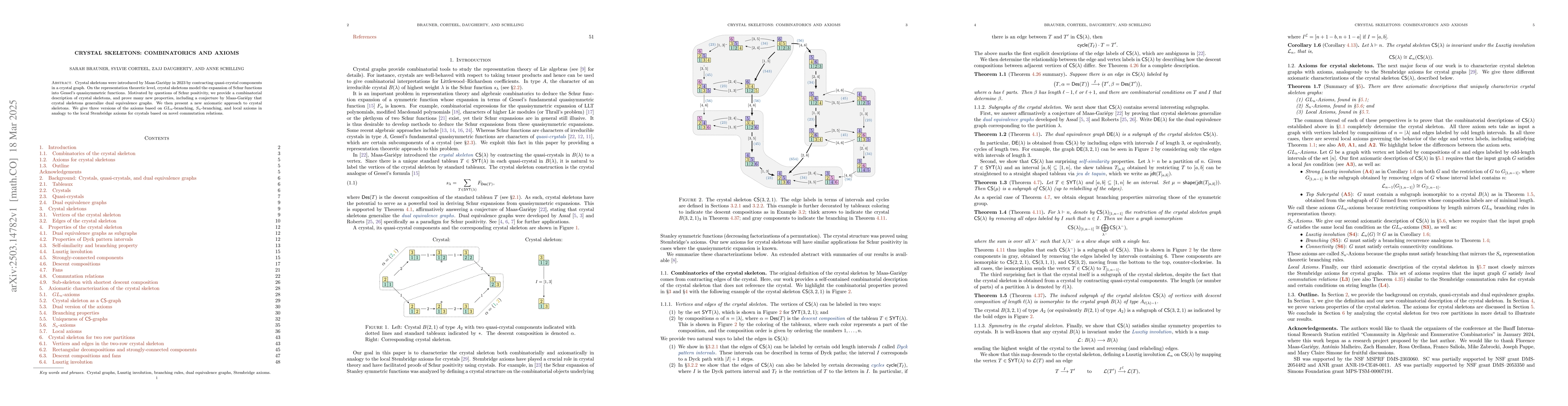 Thumbnail for Crystal skeletons: Combinatorics and axioms