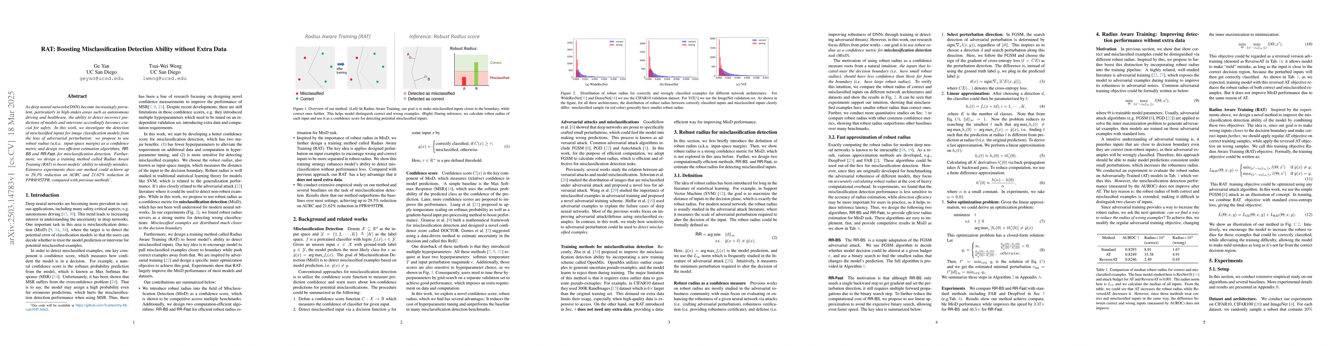Thumbnail for RAT: Boosting Misclassification Detection Ability without Extra Data