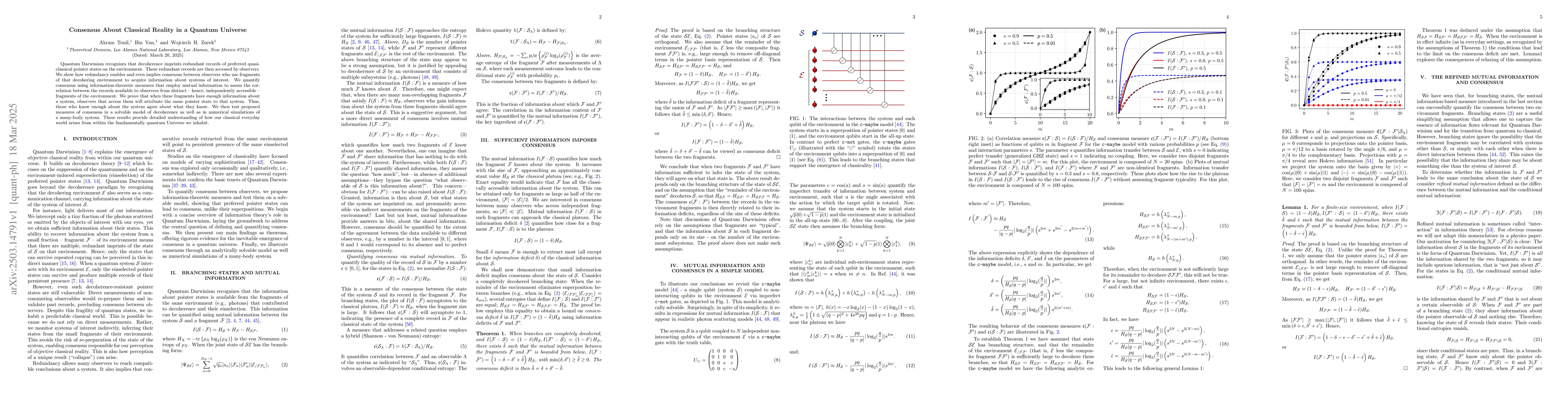 Thumbnail for Consensus About Classical Reality in a Quantum Universe