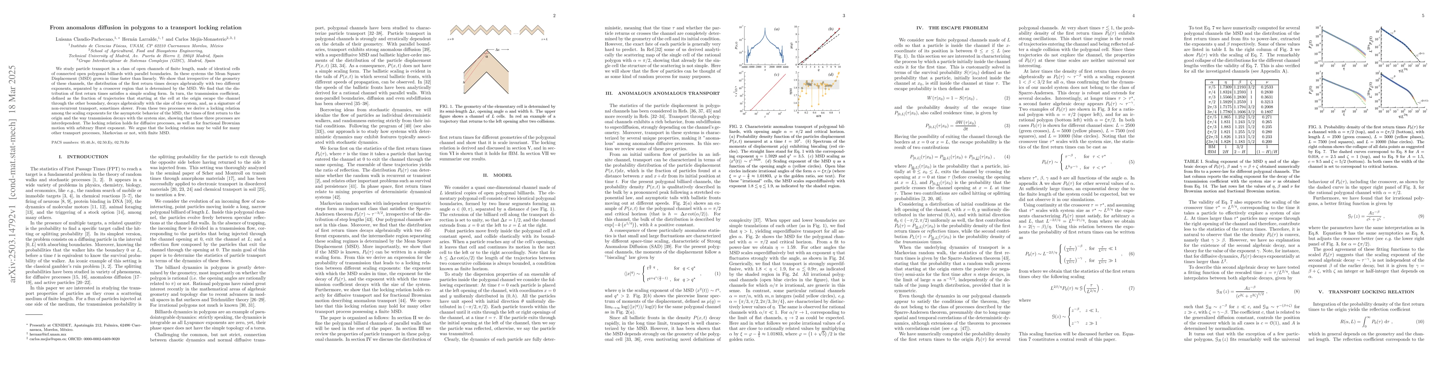 Thumbnail for From anomalous diffusion in polygons to a transport locking relation