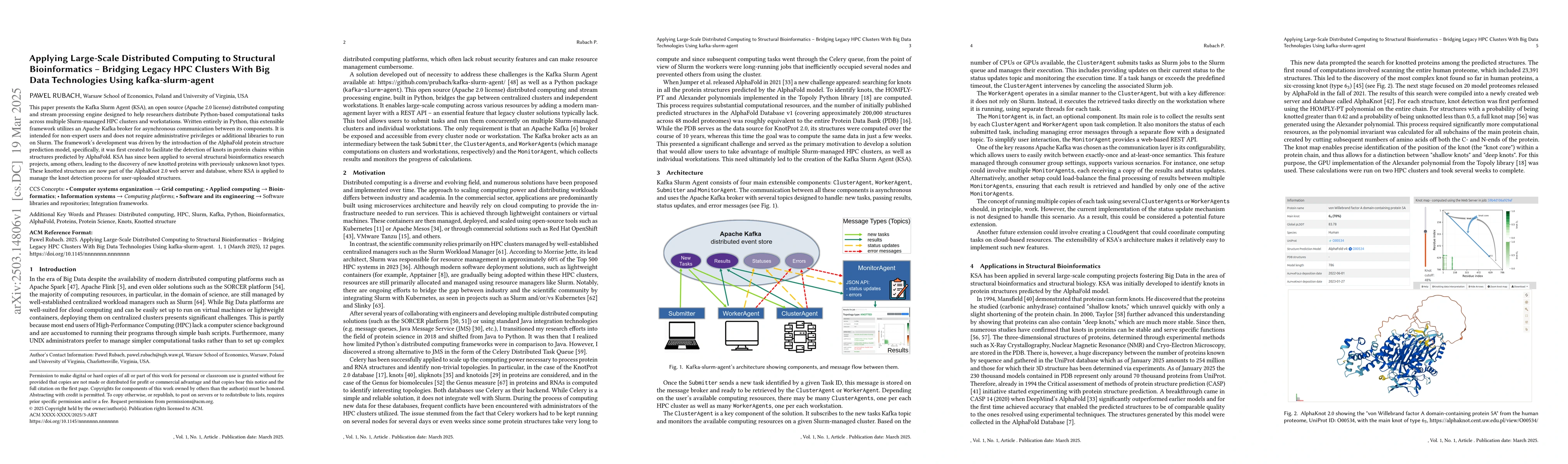 Thumbnail for Applying Large-Scale Distributed Computing to Structural Bioinformatics
  -- Bridging Legacy HPC Clusters With Big Data Technologies Using
  kafka-slurm-agent