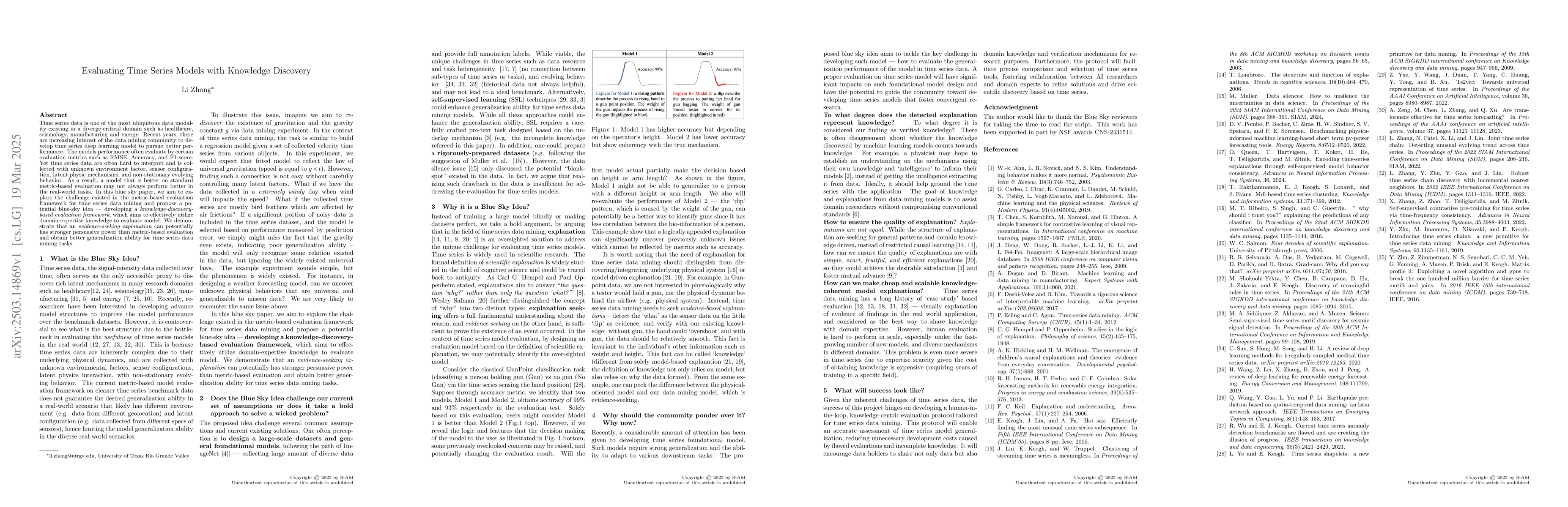 Thumbnail for Evaluating Time Series Models with Knowledge Discovery