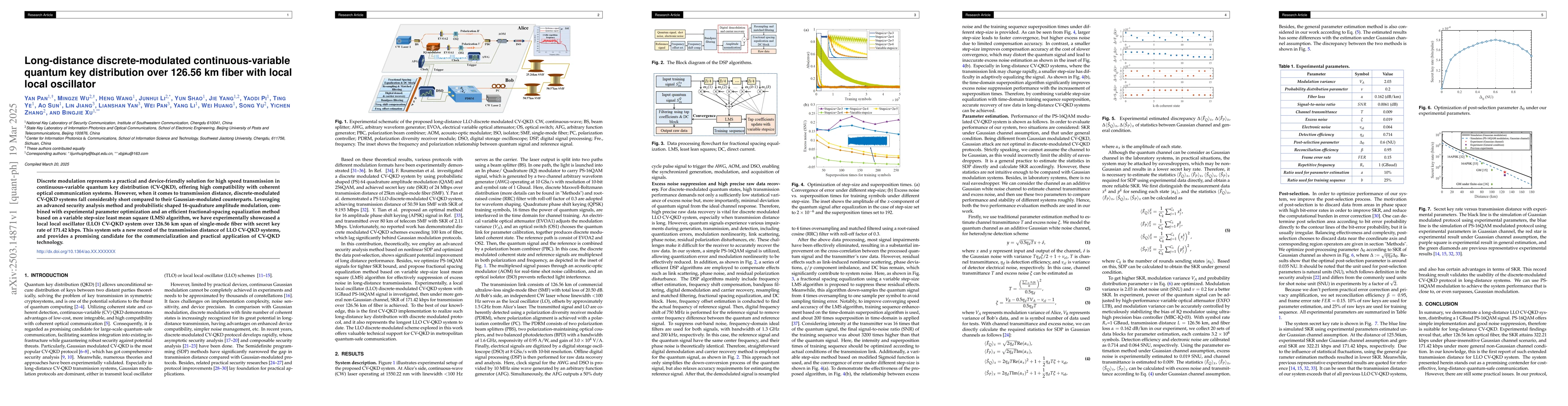 Thumbnail for High-rate discrete-modulated continuous-variable quantum key
  distribution with composable security