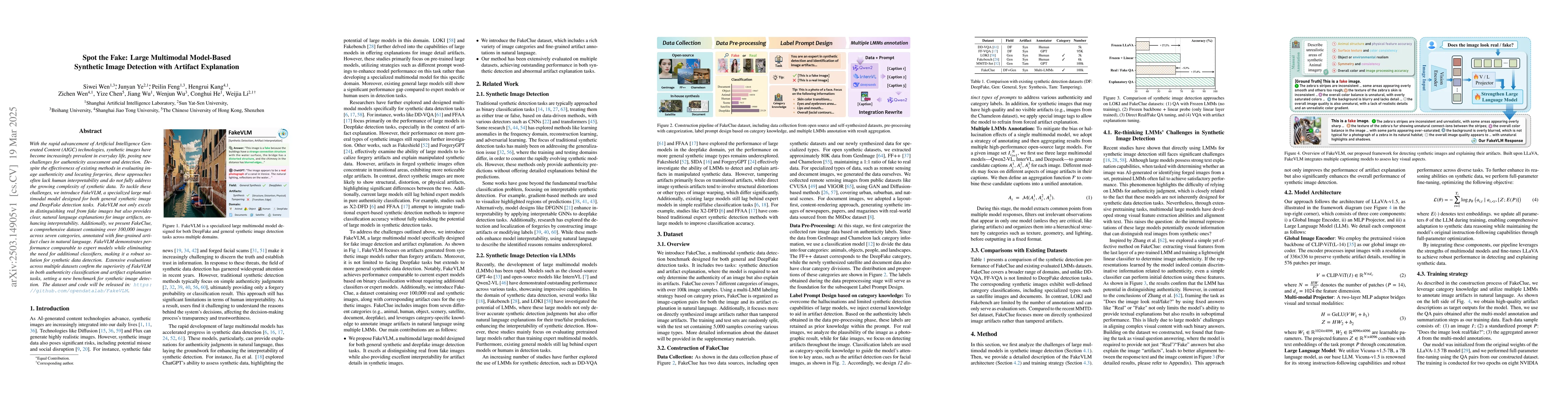 Thumbnail for Spot the Fake: Large Multimodal Model-Based Synthetic Image Detection
  with Artifact Explanation