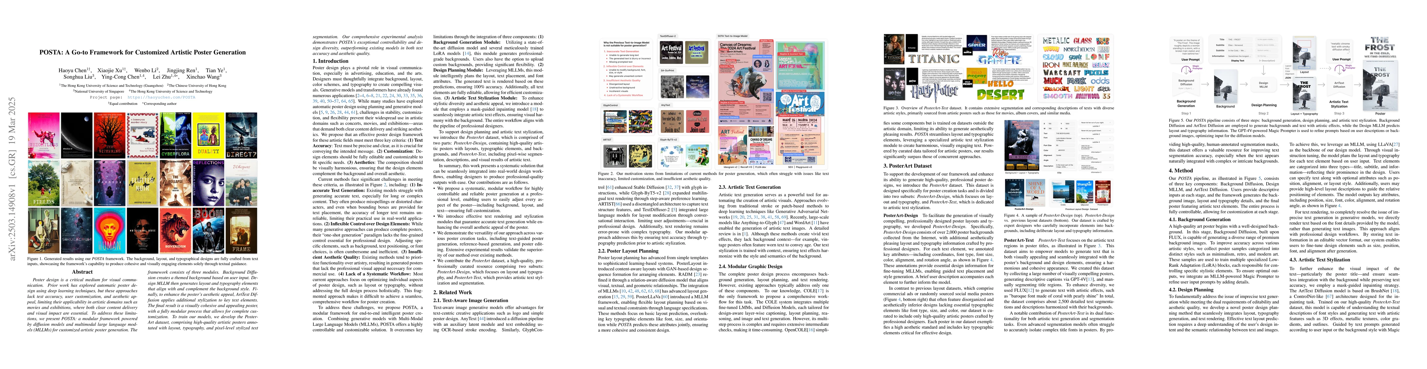 Thumbnail for POSTA: A Go-to Framework for Customized Artistic Poster Generation