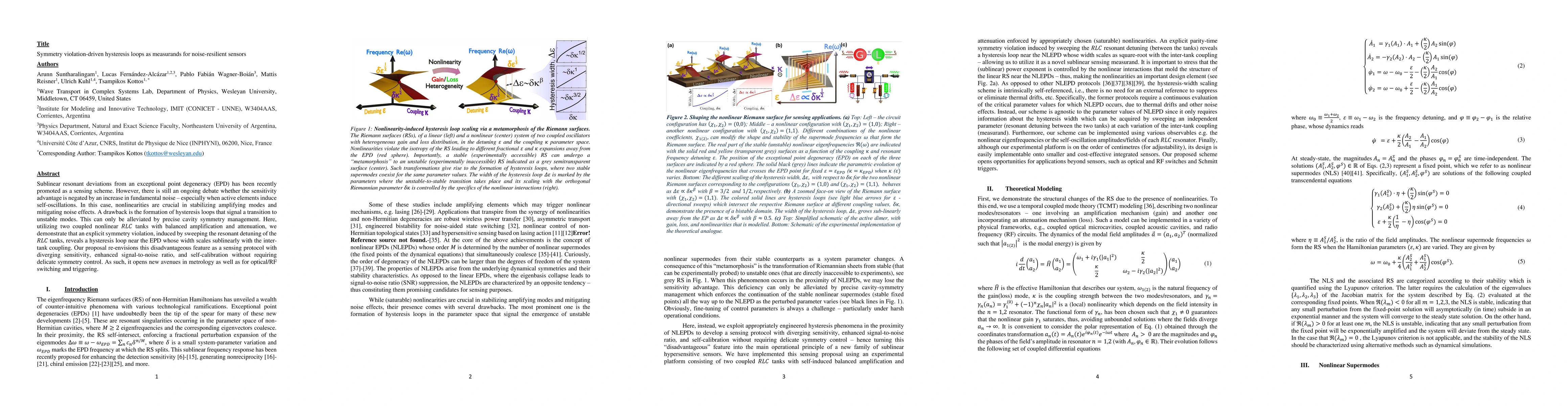 Thumbnail for Symmetry violation-driven hysteresis loops as measurands for
  noise-resilient sensors