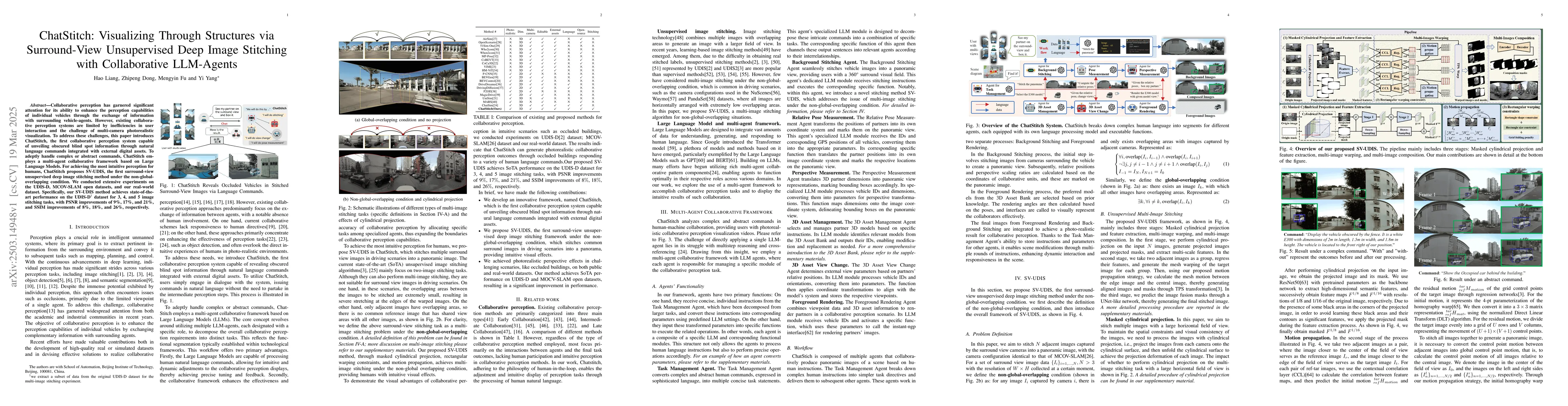 Thumbnail for ChatStitch: Visualizing Through Structures via Surround-View
  Unsupervised Deep Image Stitching with Collaborative LLM-Agents