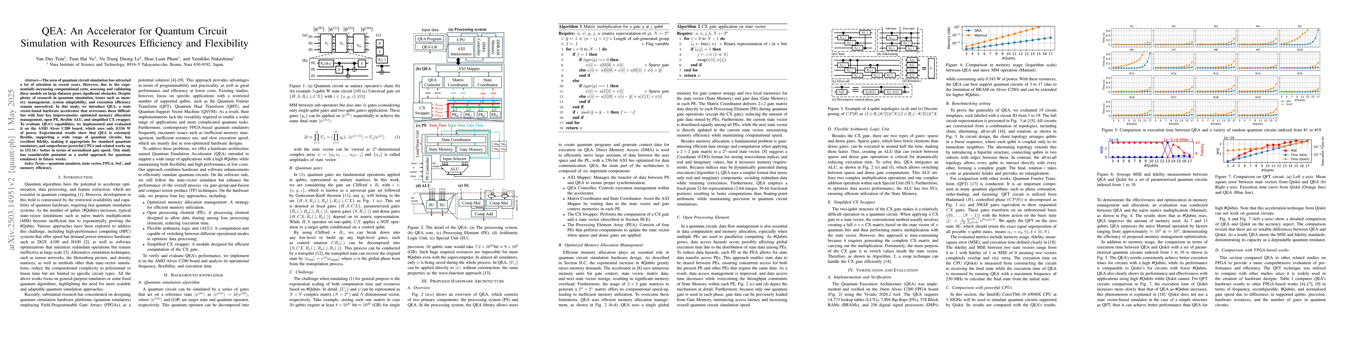 Thumbnail for QEA: An Accelerator for Quantum Circuit Simulation with Resources
  Efficiency and Flexibility
