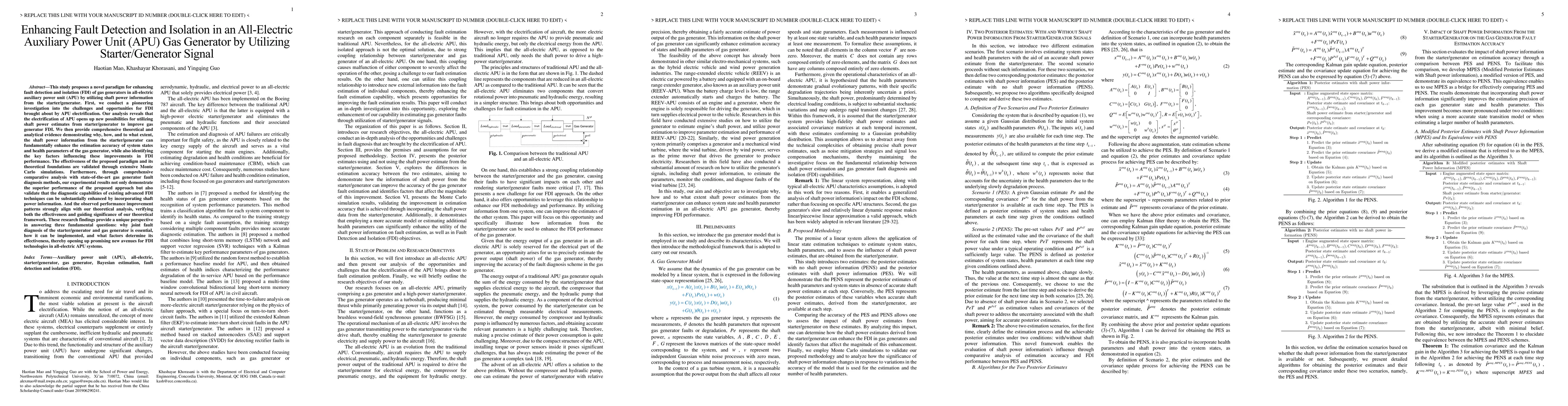 Thumbnail for Enhancing Fault Detection and Isolation in an All-Electric Auxiliary
  Power Unit (APU) Gas Generator by Utilizing Starter/Generator Signal
