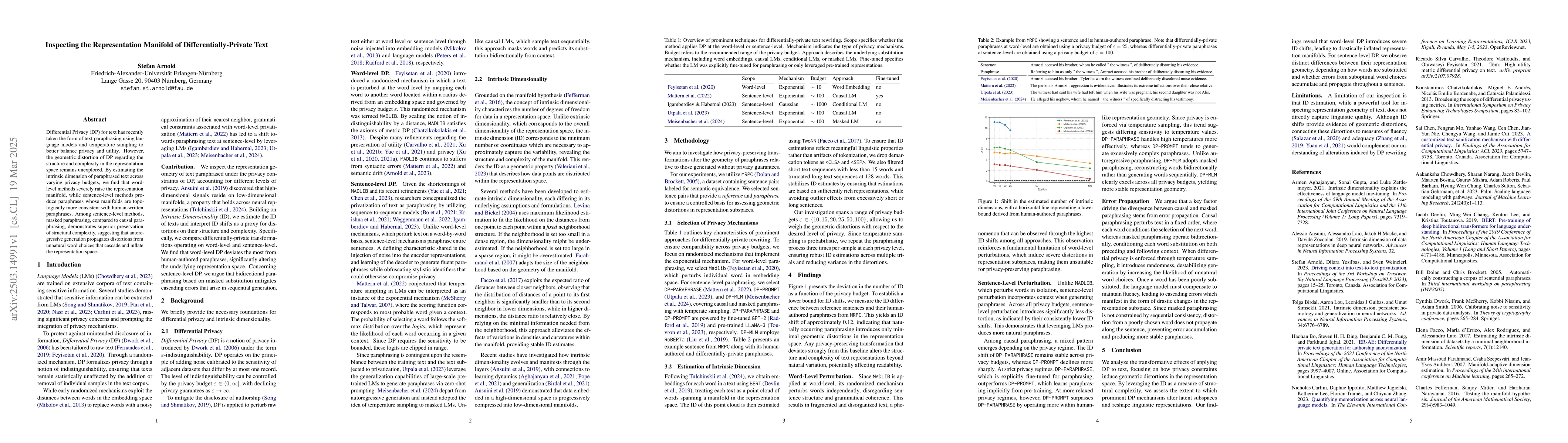 Thumbnail for Inspecting the Representation Manifold of Differentially-Private Text
