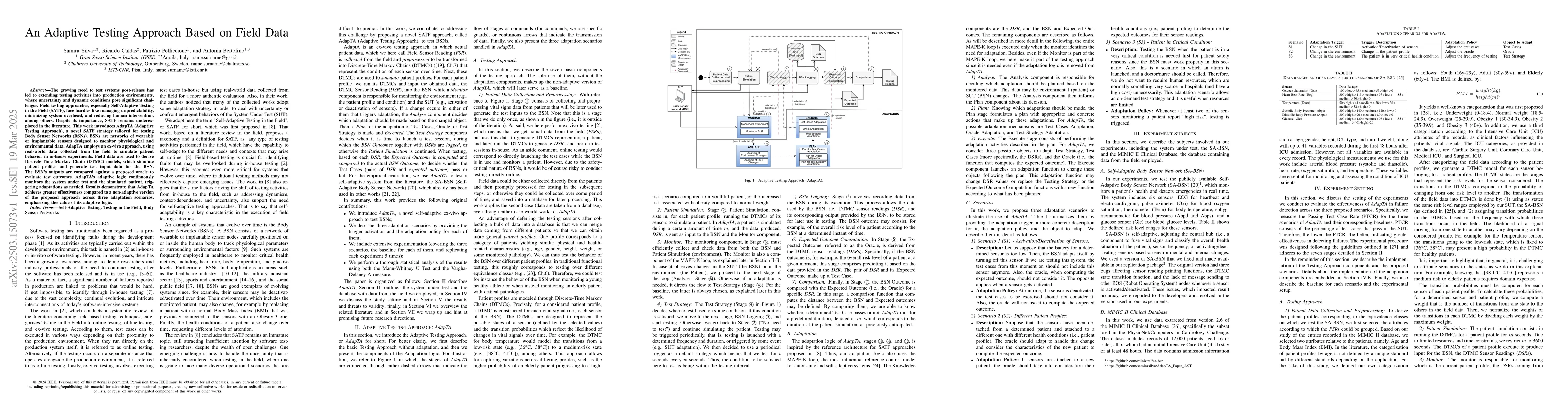 Thumbnail for An Adaptive Testing Approach Based on Field Data