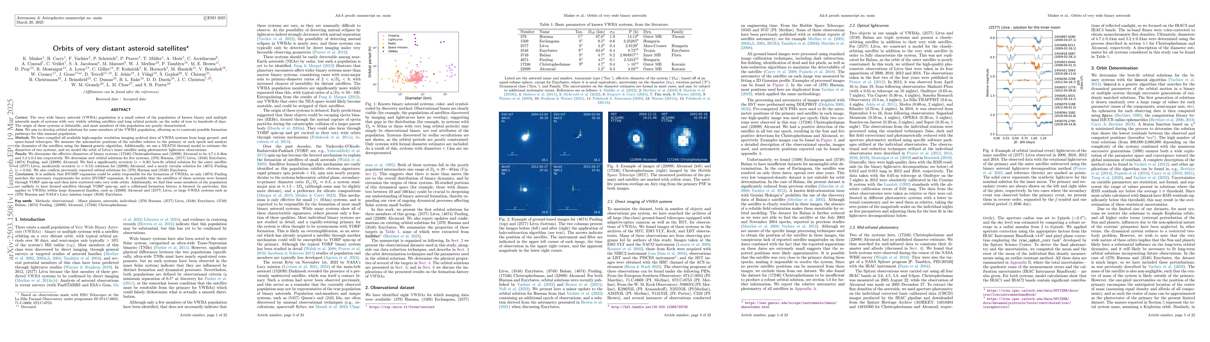 Thumbnail for Orbits of very distant asteroid satellites