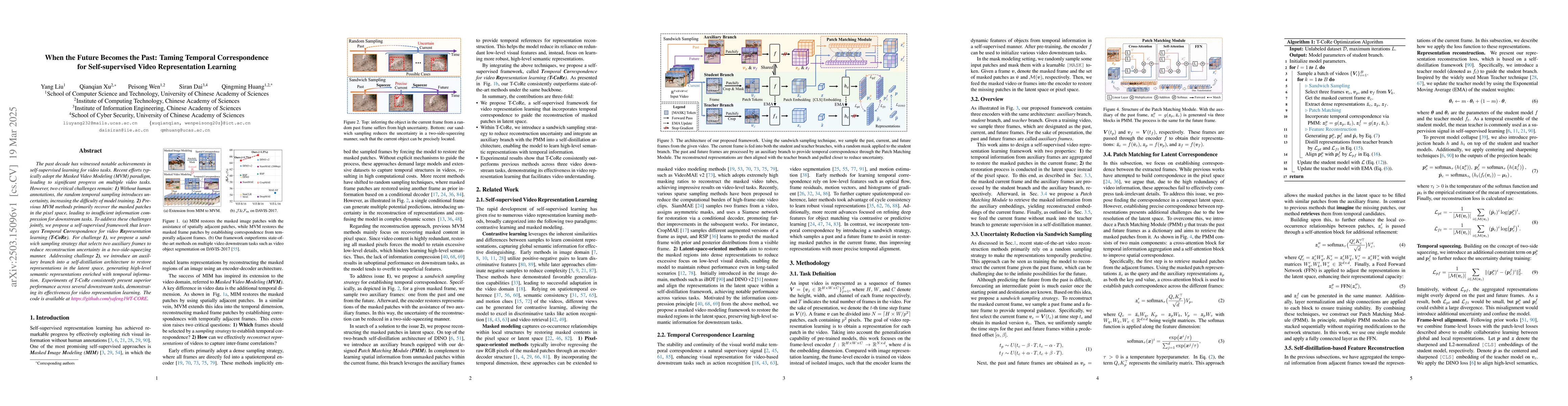 Thumbnail for When the Future Becomes the Past: Taming Temporal Correspondence for
  Self-supervised Video Representation Learning