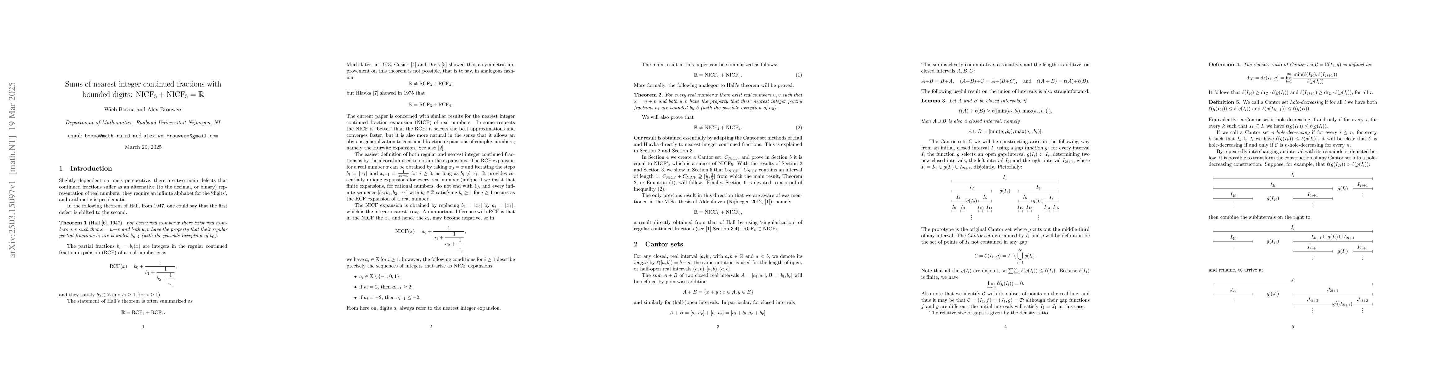 Thumbnail for Sums of nearest integer continued fractions with bounded digits:
  $\textrm{NICF}_5 + \textrm{NICF}_5 = {\mathbb R}$