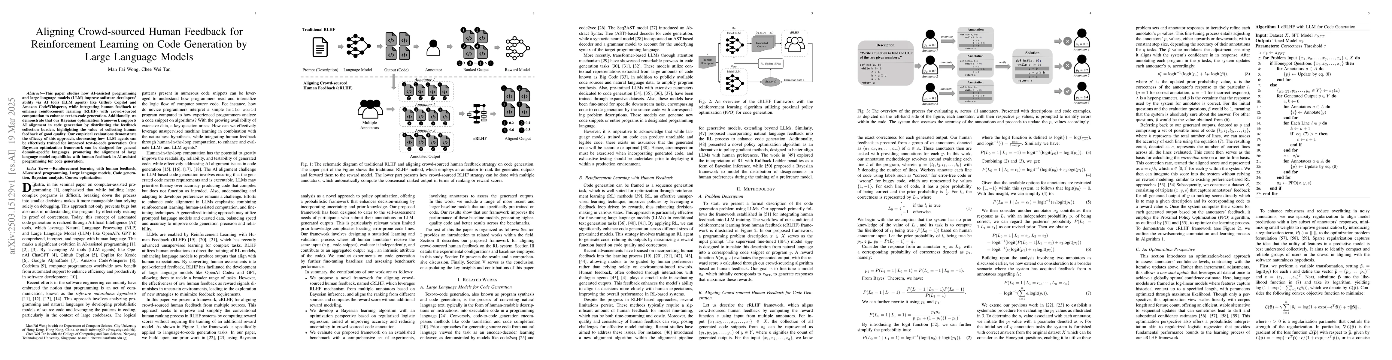 Thumbnail for Aligning Crowd-sourced Human Feedback for Reinforcement Learning on Code
  Generation by Large Language Models