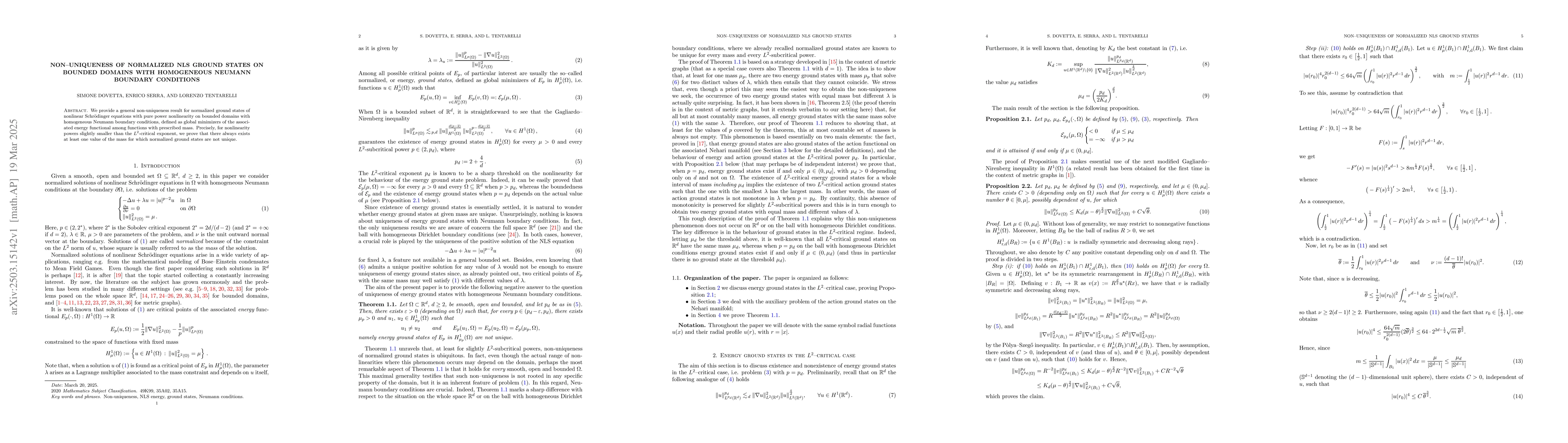 Thumbnail for Non-uniqueness of normalized NLS ground states on bounded domains with
  homogeneous Neumann boundary conditions