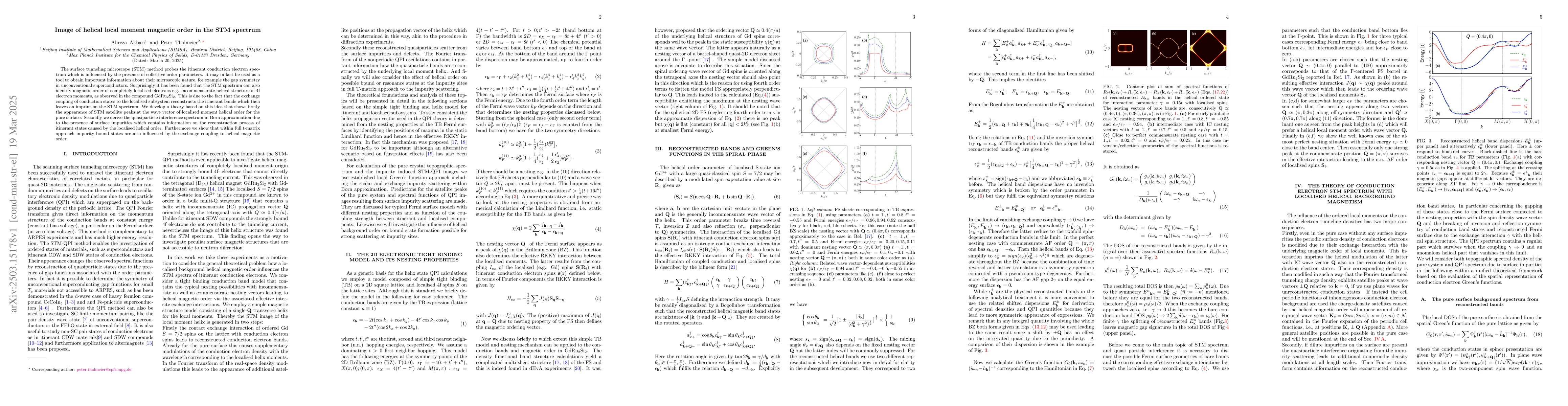 Thumbnail for Image of helical local moment magnetic order in the STM spectrum