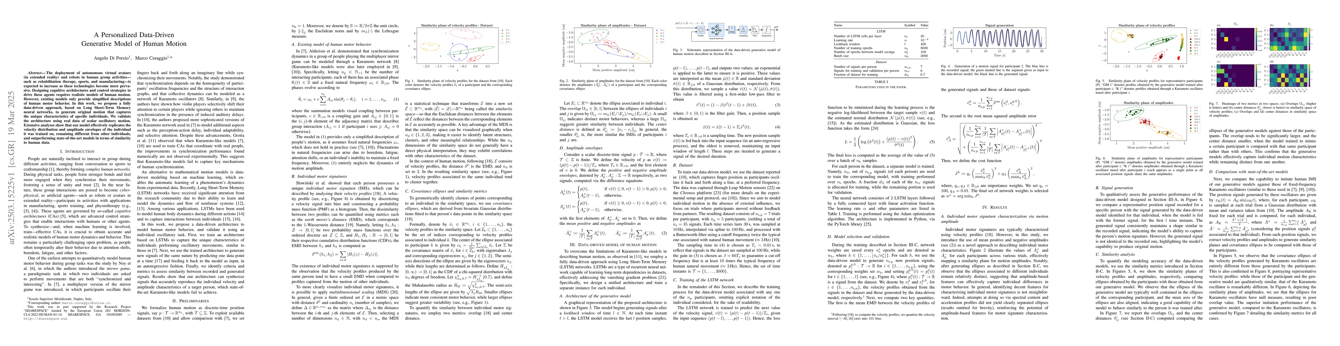Thumbnail for A Personalized Data-Driven Generative Model of Human Motion