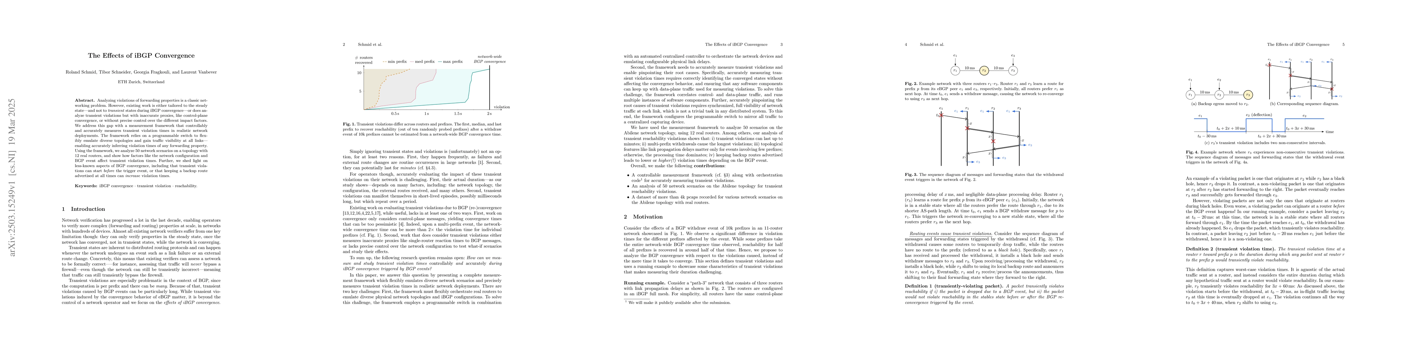 Thumbnail for The Effects of iBGP Convergence