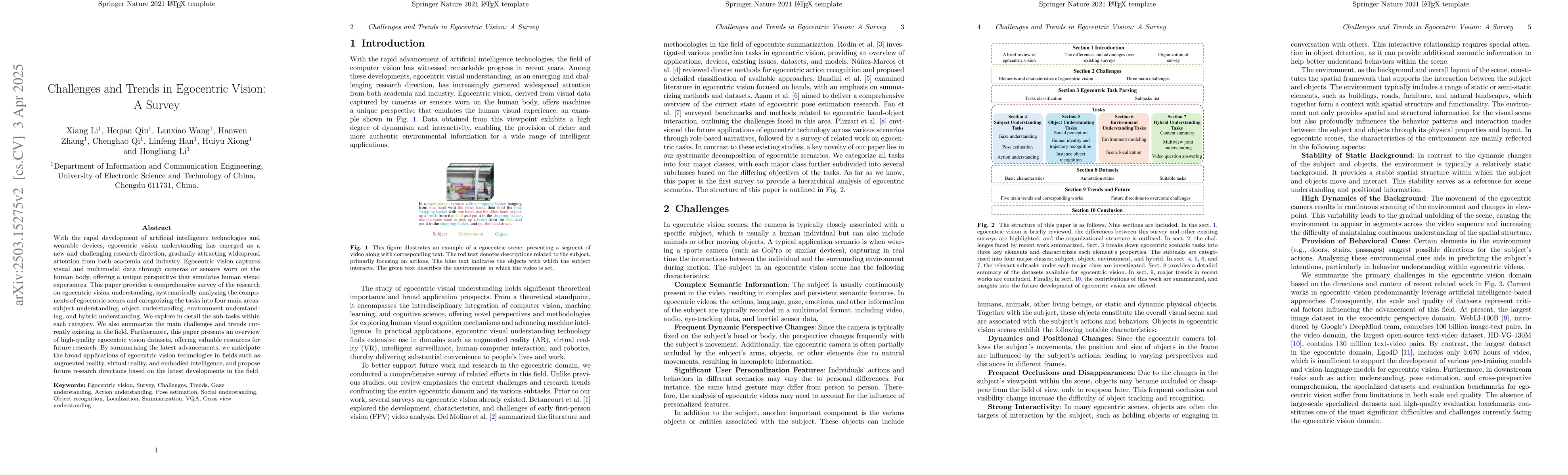 Thumbnail for Challenges and Trends in Egocentric Vision: A Survey