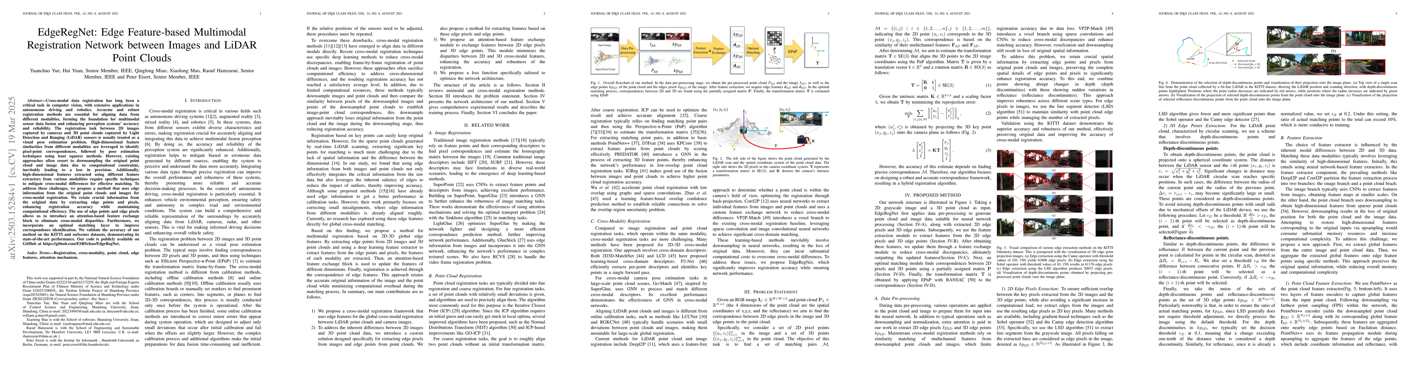 Thumbnail for EdgeRegNet: Edge Feature-based Multimodal Registration Network between
  Images and LiDAR Point Clouds