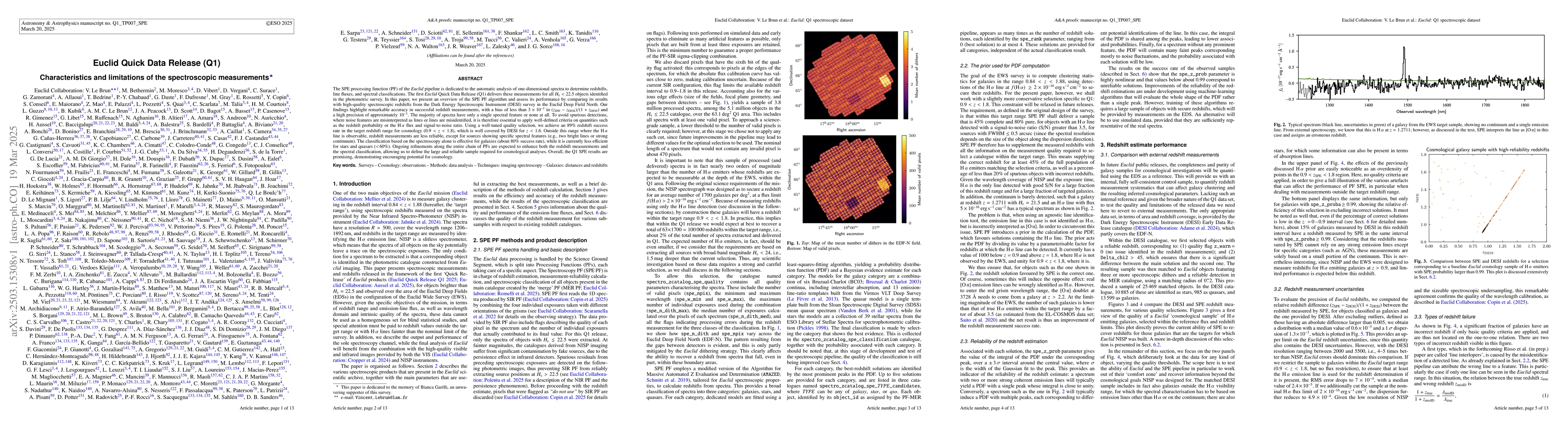Thumbnail for Euclid Quick Data Release (Q1) -- Characteristics and limitations of the
  spectroscopic measurements