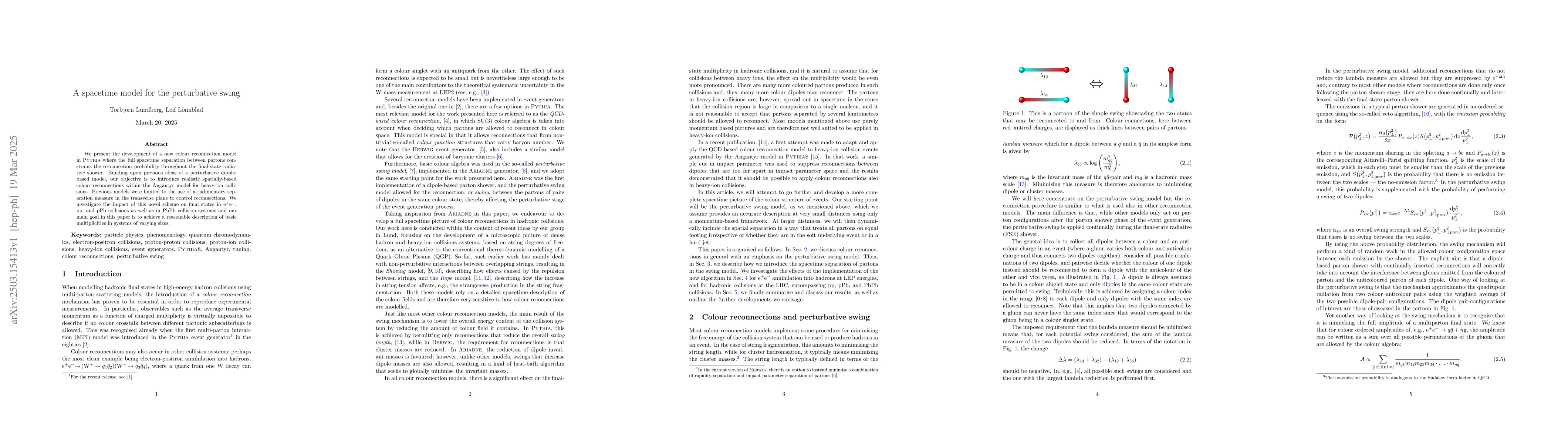 Thumbnail for A spacetime model for the perturbative swing