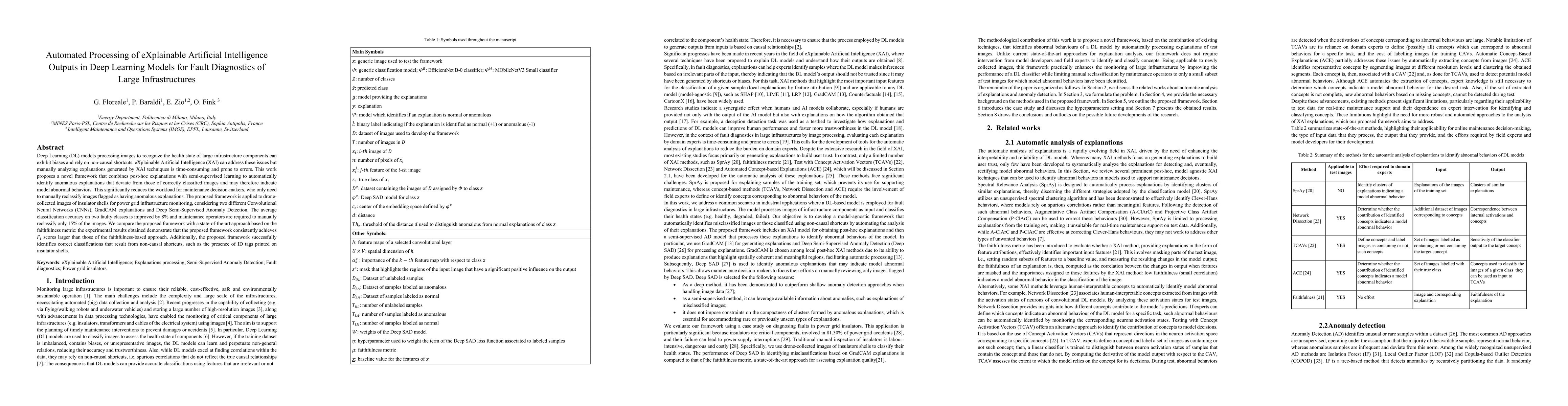 Thumbnail for Automated Processing of eXplainable Artificial Intelligence Outputs in
  Deep Learning Models for Fault Diagnostics of Large Infrastructures