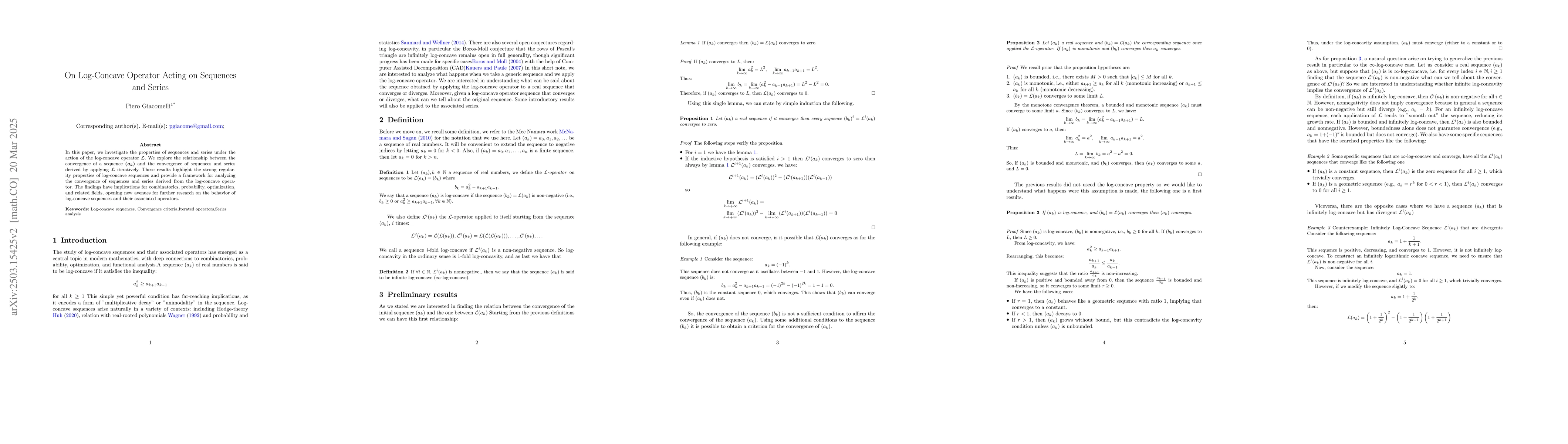 Thumbnail for On Log-Concave Operator Acting on Sequences and Series