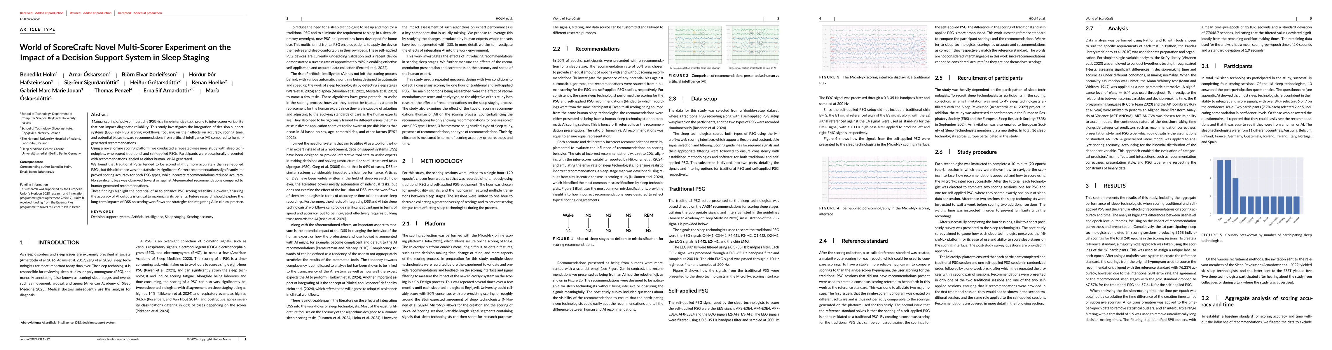 Thumbnail for World of ScoreCraft: Novel Multi Scorer Experiment on the Impact of a
  Decision Support System in Sleep Staging